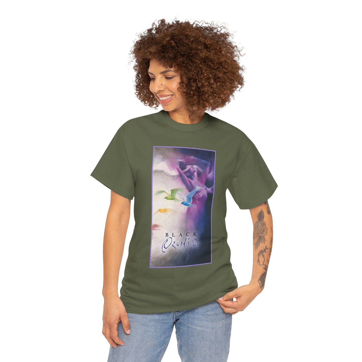 Black Orchid T-Shirt - Dave McKean Art - Susan Linden-Thorne - Neil Gaiman Story - DC Comics, Vertigo Comics