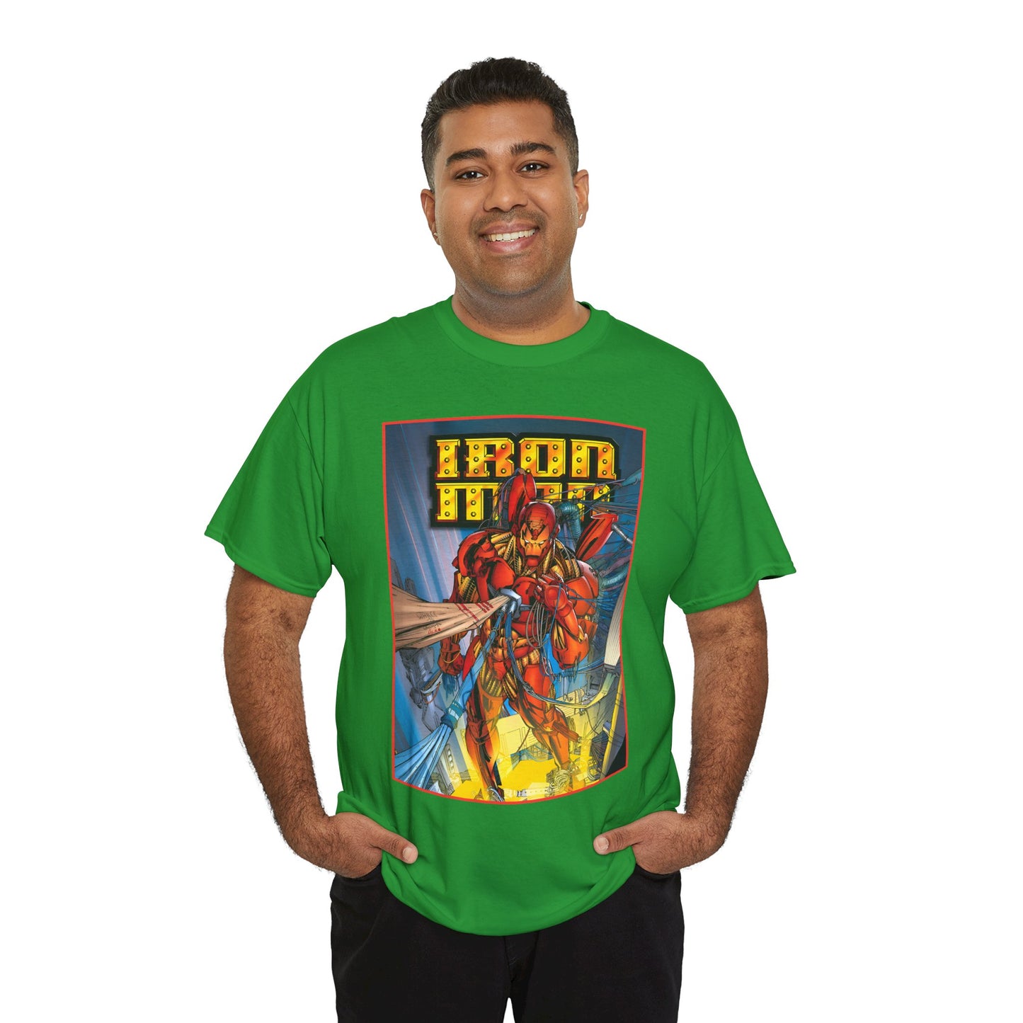 Iron Man T-Shirt - Heroes Reborn Whilce Portacio Art - Popular Marvel Comics Series - Tony Stark