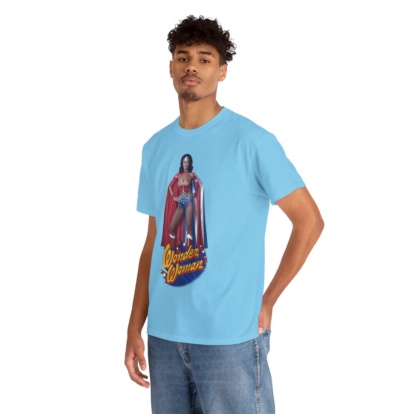 Wonder Woman T-Shirt - Lynda Carter - DC Comics - 1970s CBS TV Show - Amazons from Paradise Island