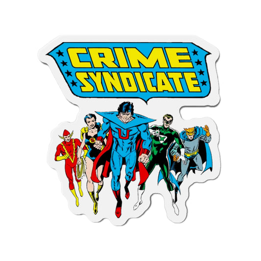 Crime Syndicate Die-Cut Magnet - Ultraman, Superwoman, Power Ring, Johnny Quick, Owlman - Earth 3 JLA Villains - Silver Age - DC Comics - 3", 4", 5", 6"