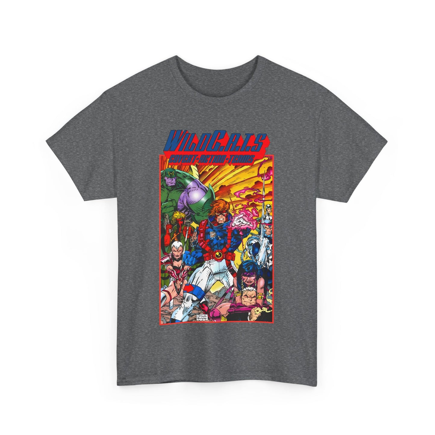 Wildcats T-Shirt - Jim Lee Art - WildC.A.T.s: Covert Action Teams - Spartan, Voice, Grifter, Zealot, Emp - Image/Wildstorm/DC Comics