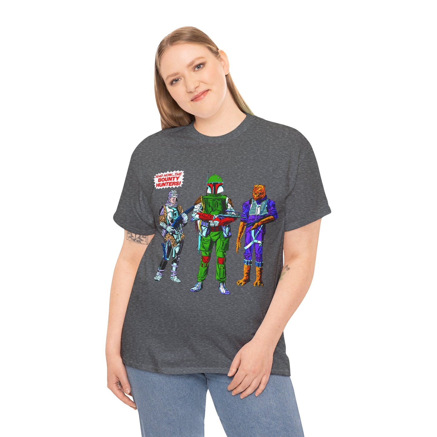 Boba Fett, Bossk, Dengar T-Shirt - Star Wars Bounty Hunters from Empire Strikes Back - Marvel Comics 1980s Art - Alternate Colors