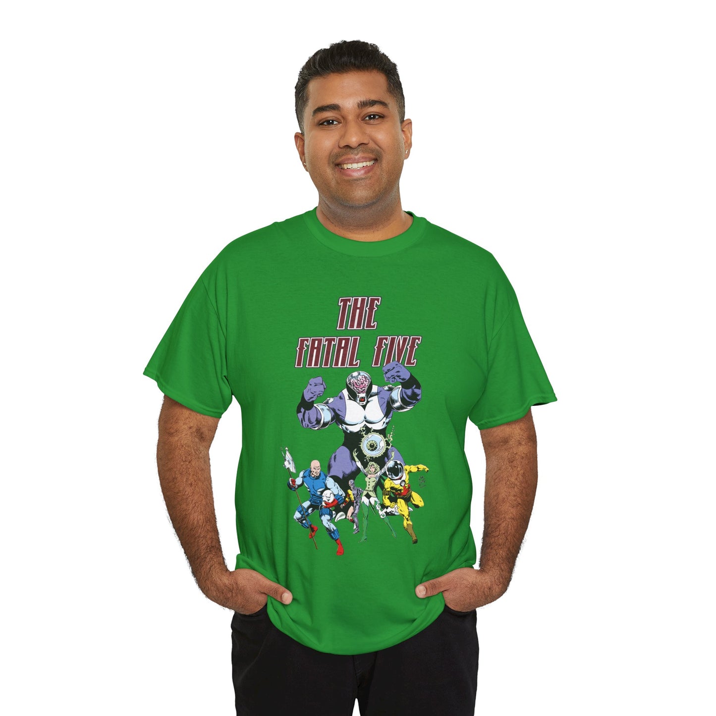 Fatal Five T-Shirt - Legion of Super-Heroes Villains - DC Comics LOSH - Validus, Emerald Empress