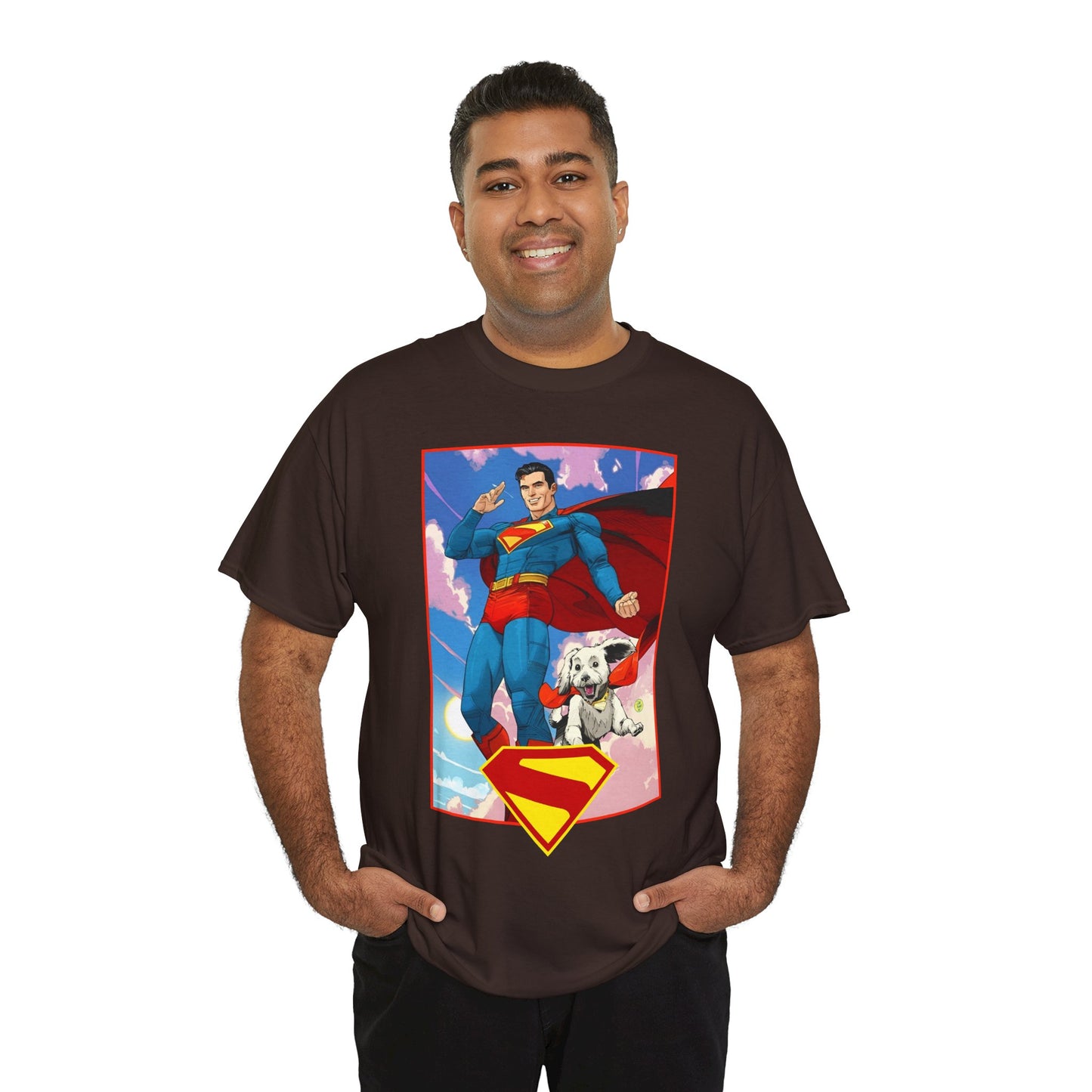 Superman & Krypto T-Shirt - DC Comics - New James Gunn Movie 2025 - Dan Mora Art - Man of Steel
