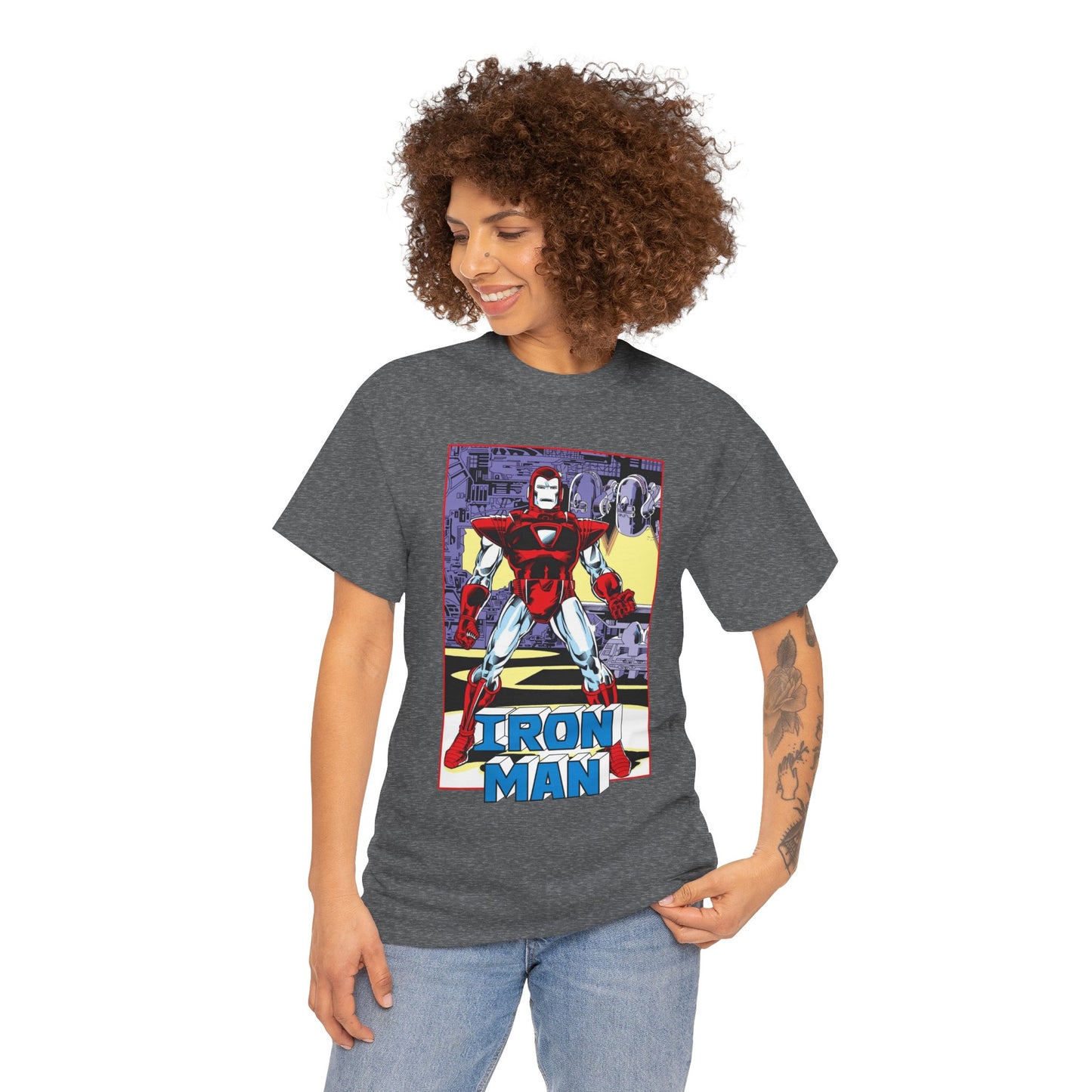 Iron Man T-Shirt - Tony Stark, Stark Industries - Silver Centurion Armor - Marvel Comics