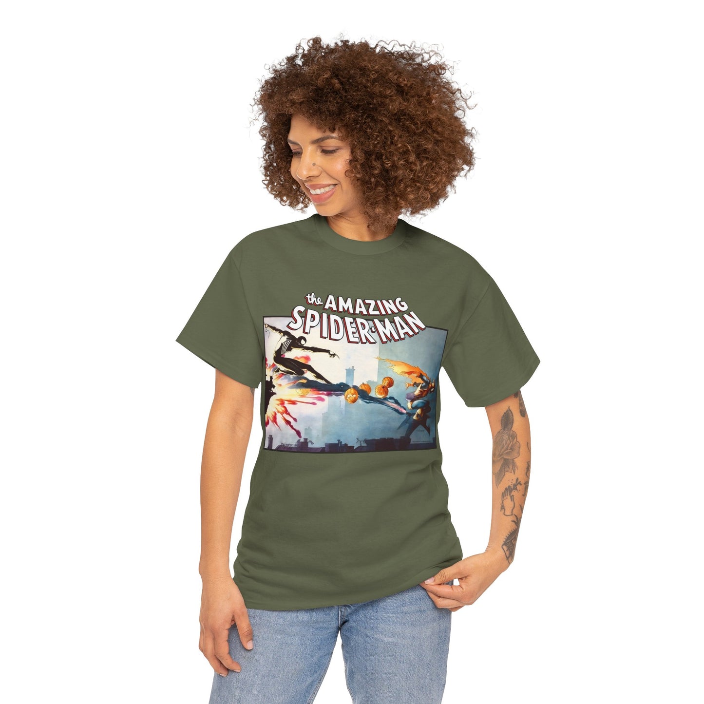 Amazing-Spiderman T-Shirt - Charles Vess Art - Vs Hobgoblin - Peter Parker - Marvel Comics