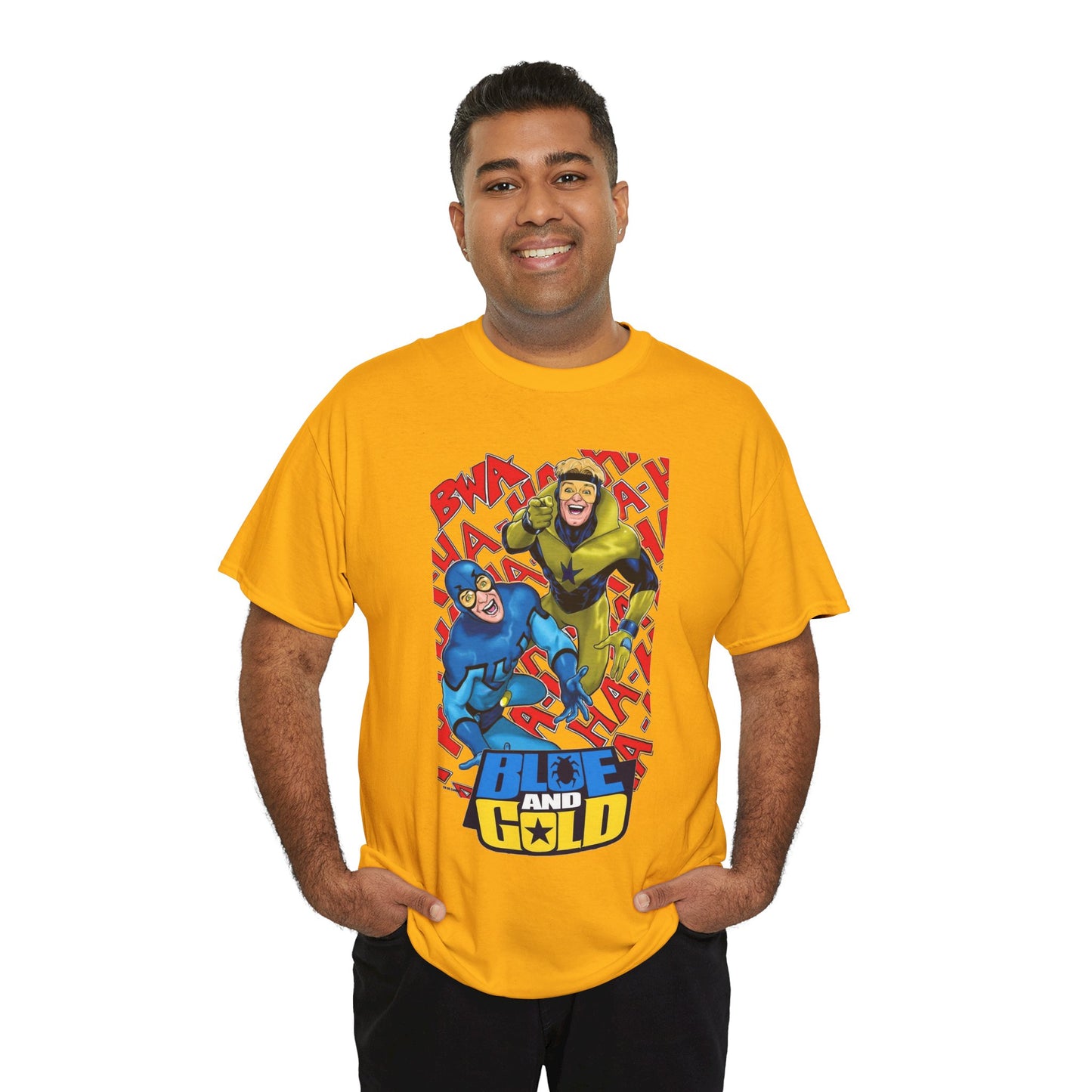 Booster Gold & Blue Beetle T-Shirt - DC Comics - Justice League International Members - Ted Kord