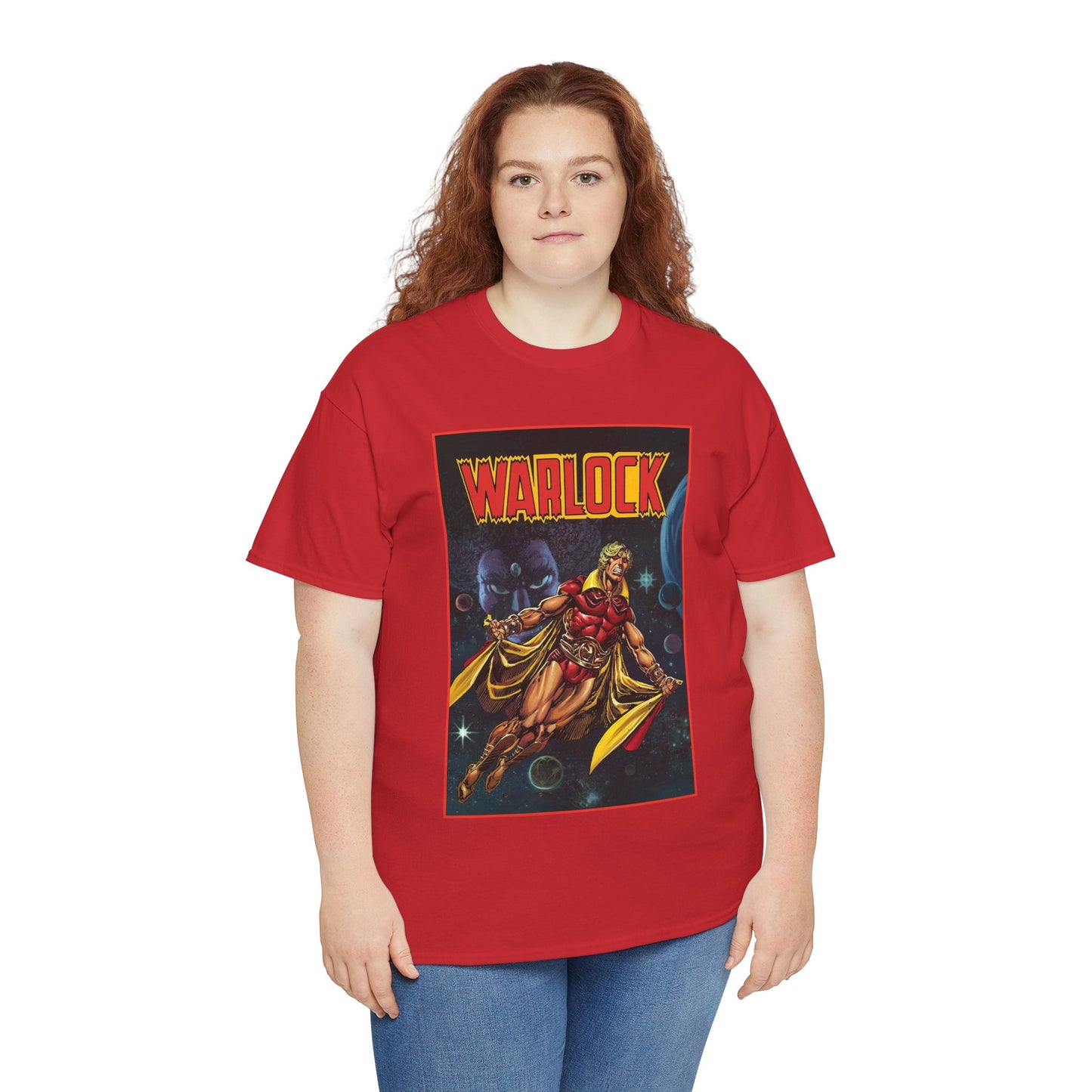Warlock T-Shirt - Jim Starlin Art - Marvel Comics - Cosmic Superhero - The Enclave - Him