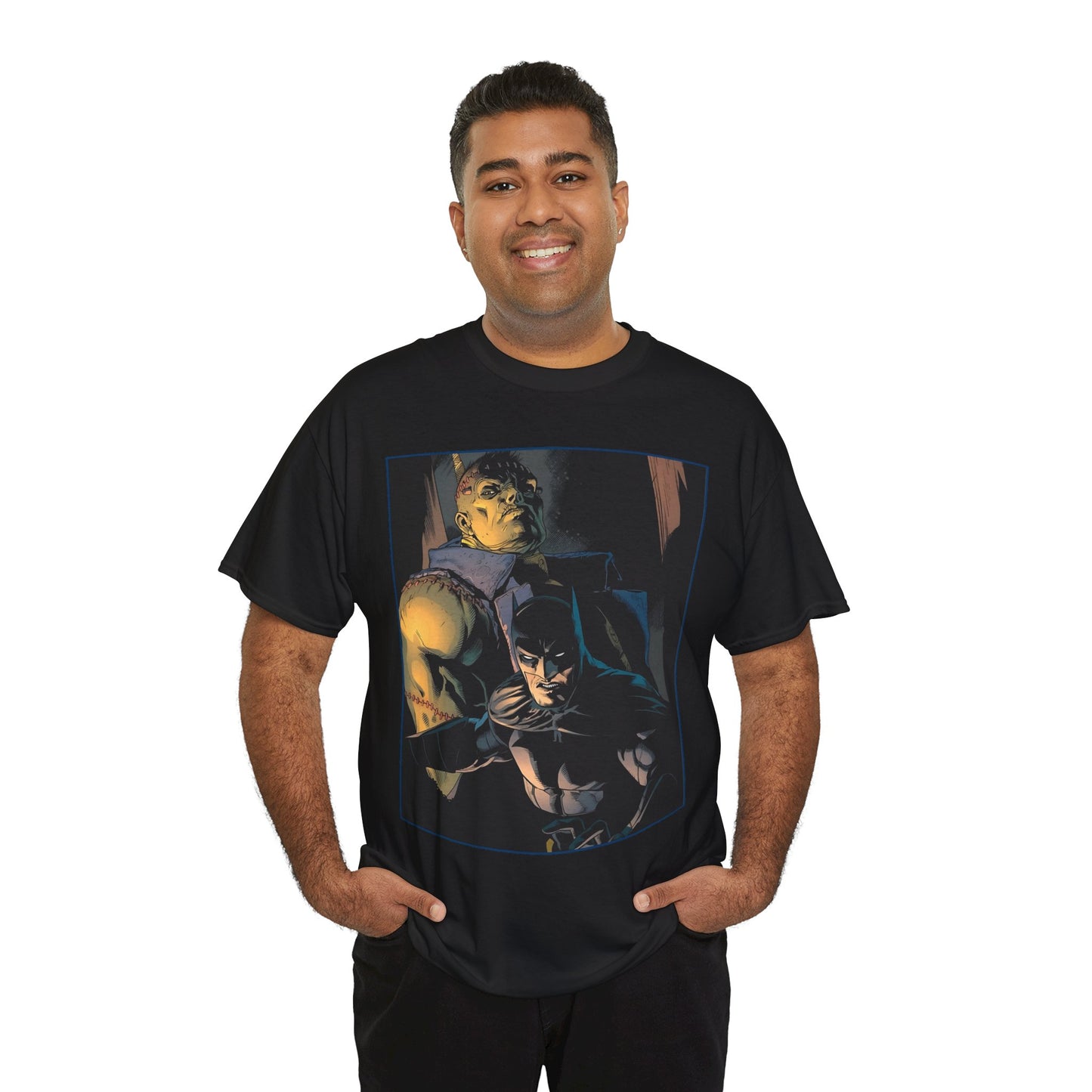 Batman & Frankenstein T-Shirt - Doug Mahnke Art - DC Comics