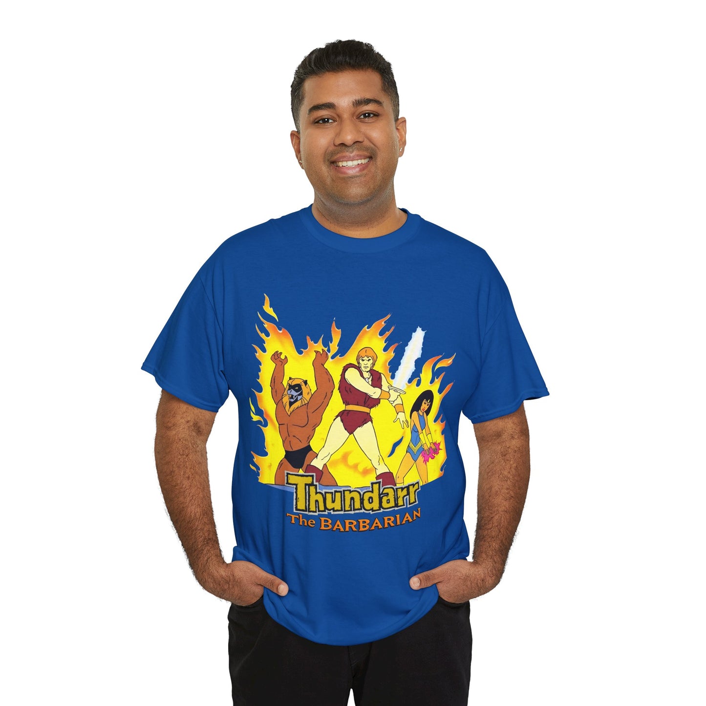 Thundarr the Barbarian T-Shirt - Princess Ariel, Ookla the Mok - Ruby-Spears Saturday Morning Cartoon - 1980s