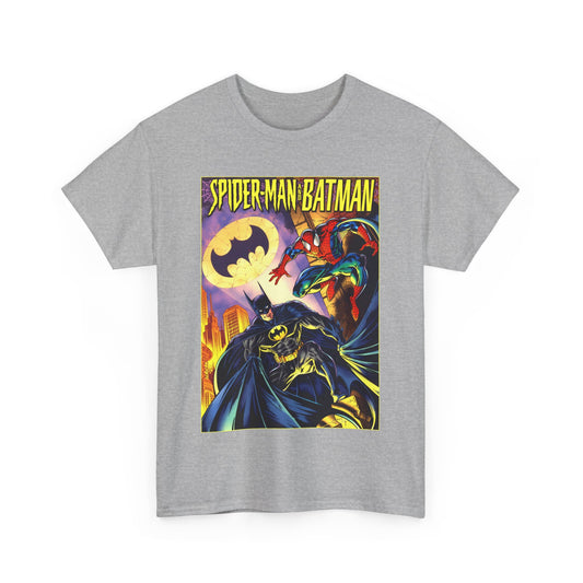 Batman/Spider-Man Shirt - Mark Bagley Art - DC Comics/Marvel Comics Cross-Over From the 1990s