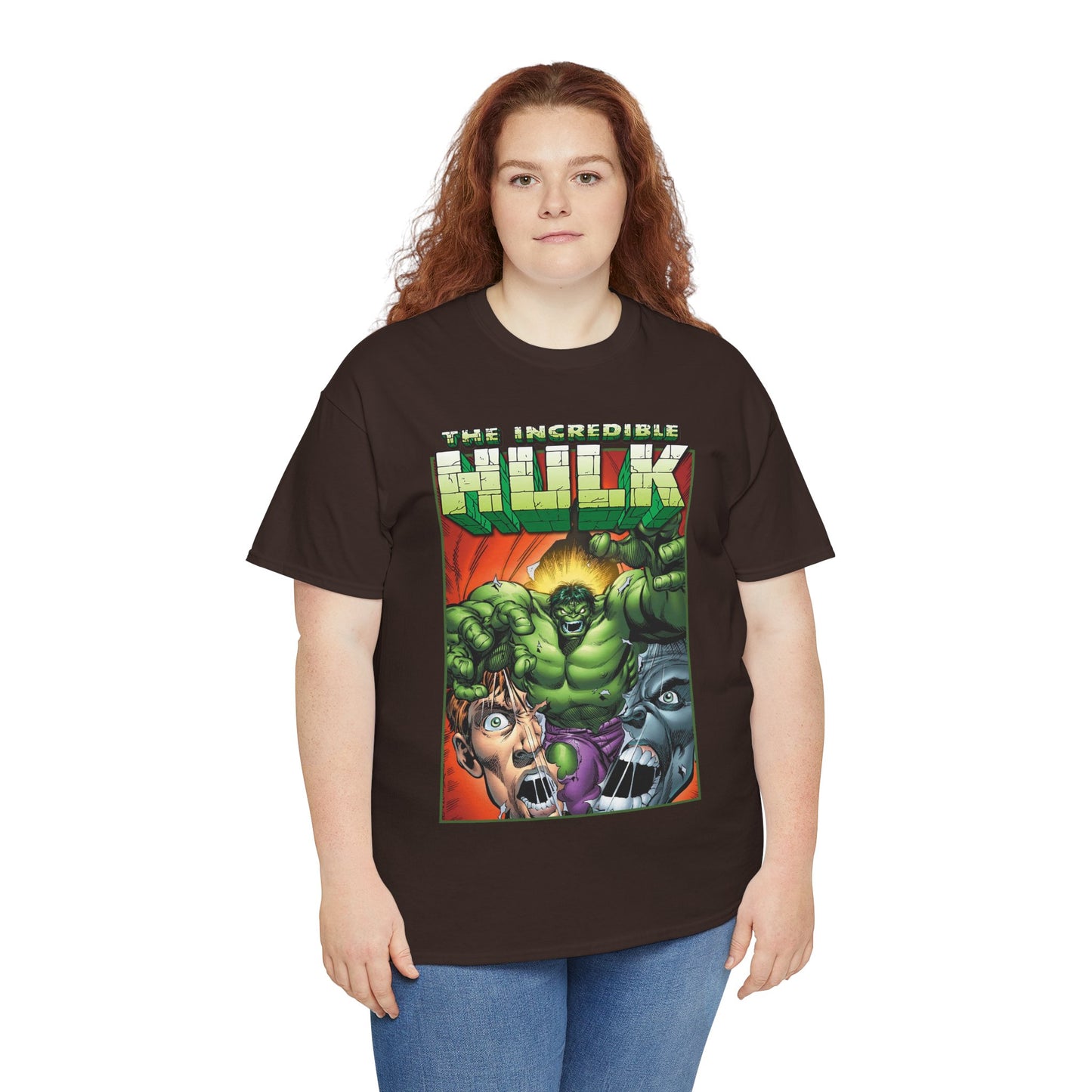 Incredible Hulk T-Shirt - Dale Keown Art - Bruce Banner Psyche - Peter David Story - 1990s Art - Marvel Comics