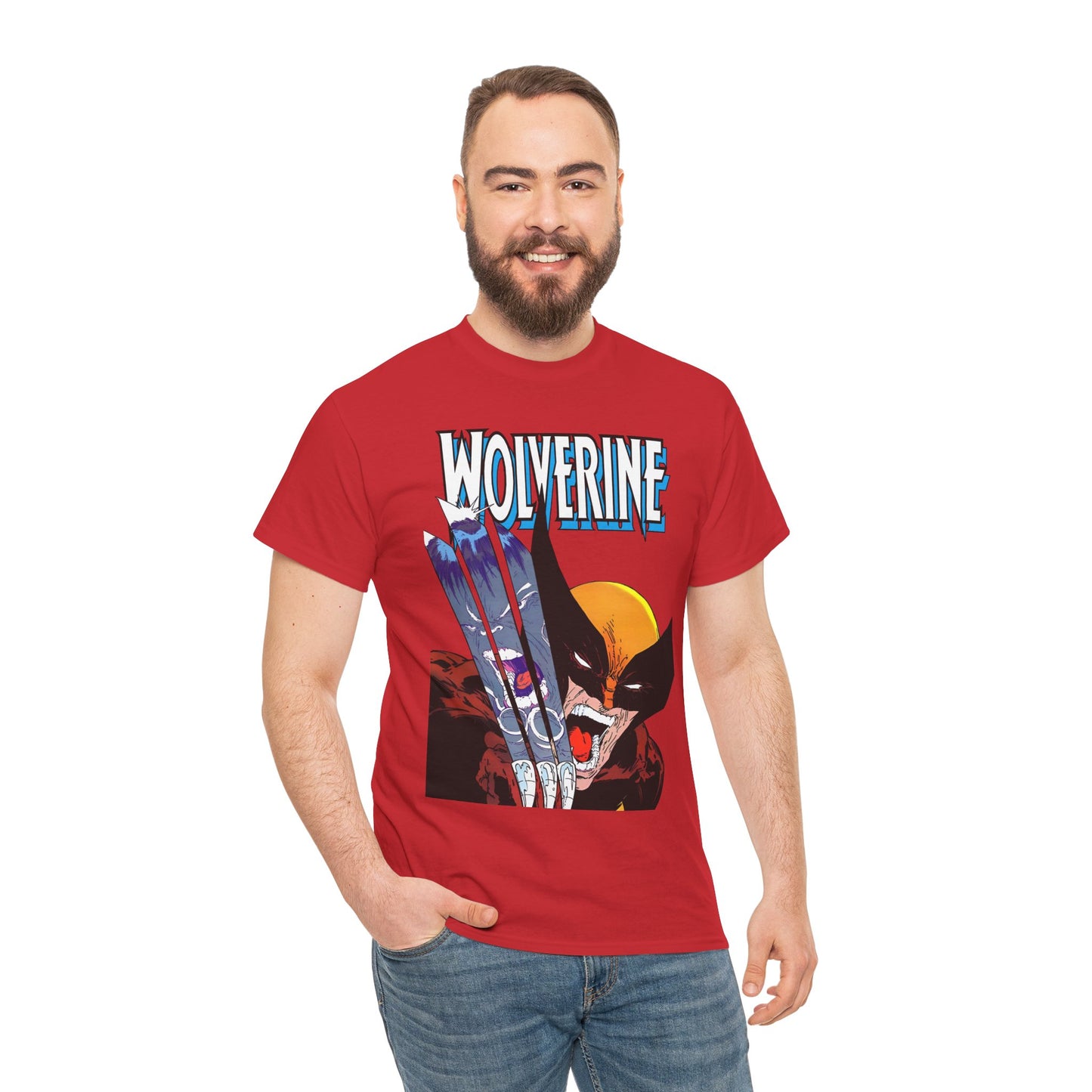 Wolverine T-Shirt - Amazing Todd McFarlane Art - Classic Image Vs Incredible Hulk - Marvel Comics - Logan