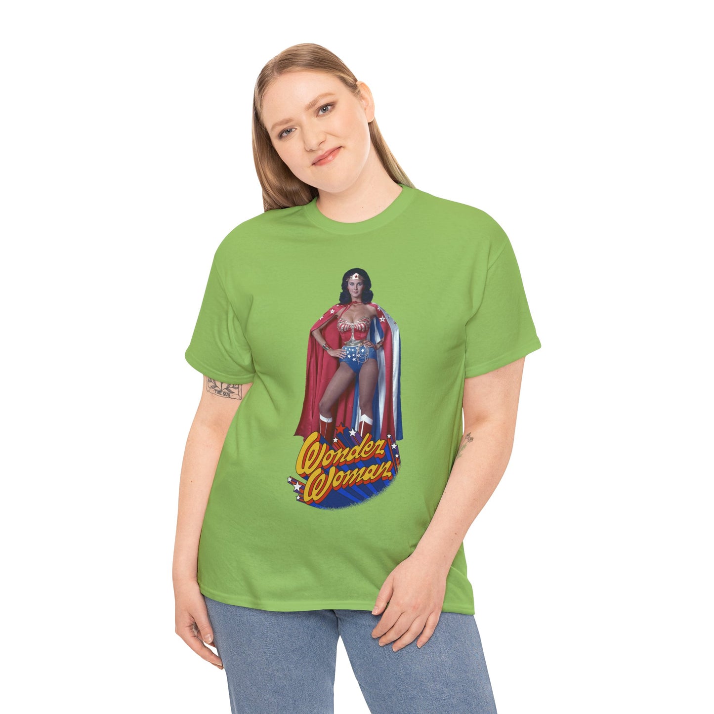 Wonder Woman T-Shirt - Lynda Carter - DC Comics - 1970s CBS TV Show - Amazons from Paradise Island