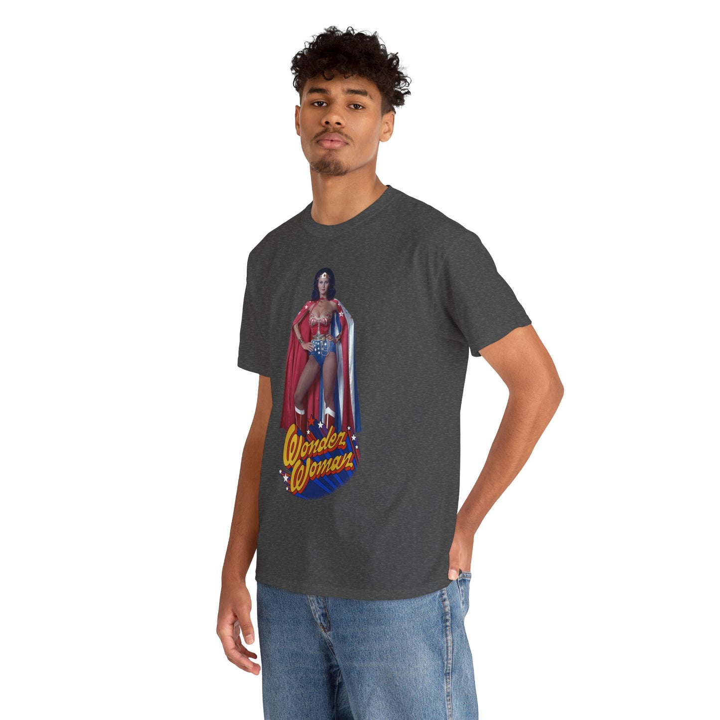 Wonder Woman T-Shirt - Lynda Carter - DC Comics - 1970s CBS TV Show - Amazons from Paradise Island