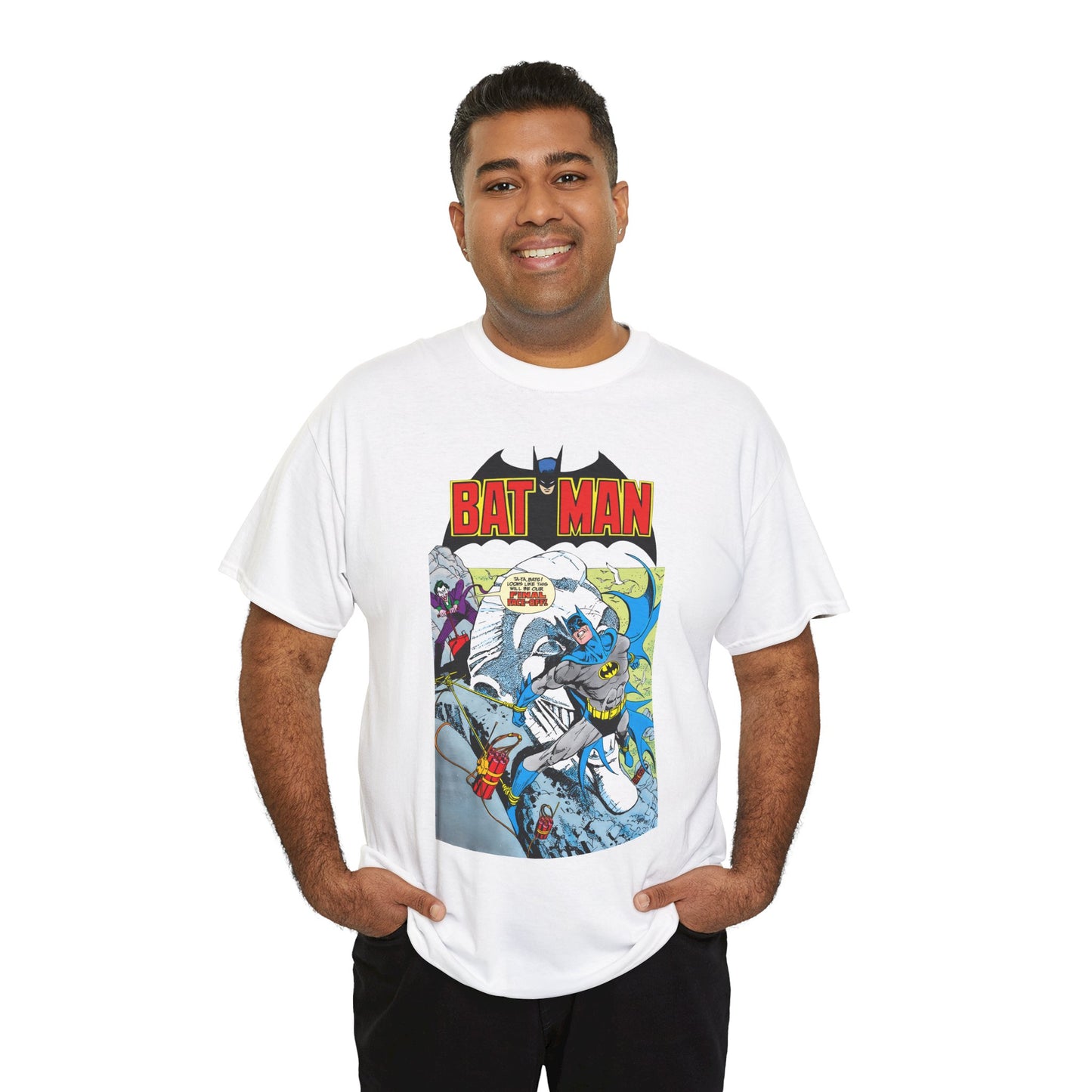 Batman T-Shirt - José Luis García-López Art - Joker - #353 Cover Art - Batman Strapped to Mount Rushmore - Amazing Bronze Age Art