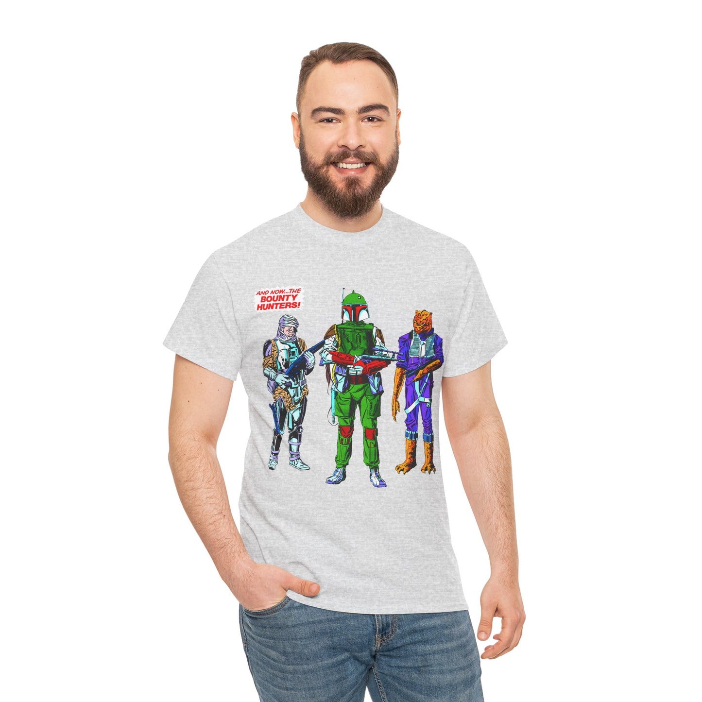 Boba Fett, Bossk, Dengar T-Shirt - Star Wars Bounty Hunters from Empire Strikes Back - Marvel Comics 1980s Art - Alternate Colors