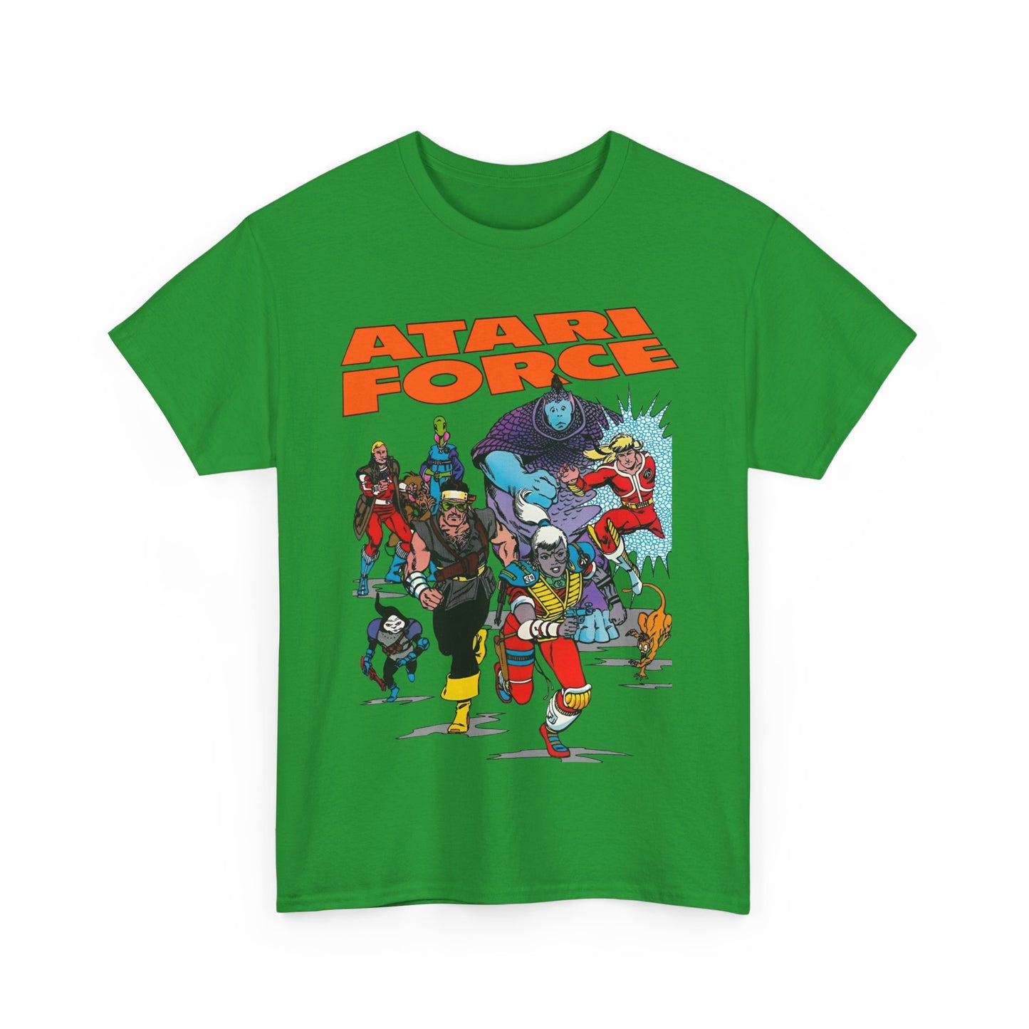Atari Force T-Shirt - Marshall Rogers & John Byrne Art - Martin Champion, Christopher "Tempest" Champion, "Dart" Bia O'Rourke-Singh, Hukka, Morphea, Babe, Pakrat, Blackjak, Taz - DC Comics