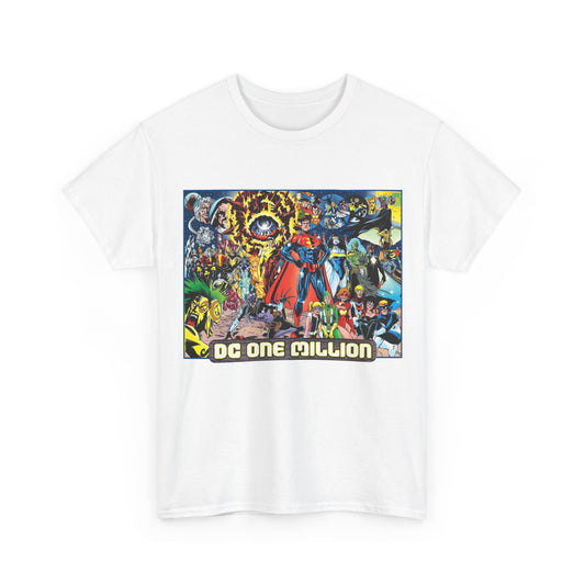DC One Million T-Shirt - Phil Jimenez Art - Future Versions of Superman, Batman, Wonder Woman, Green Lantern, Flash - DC Comics