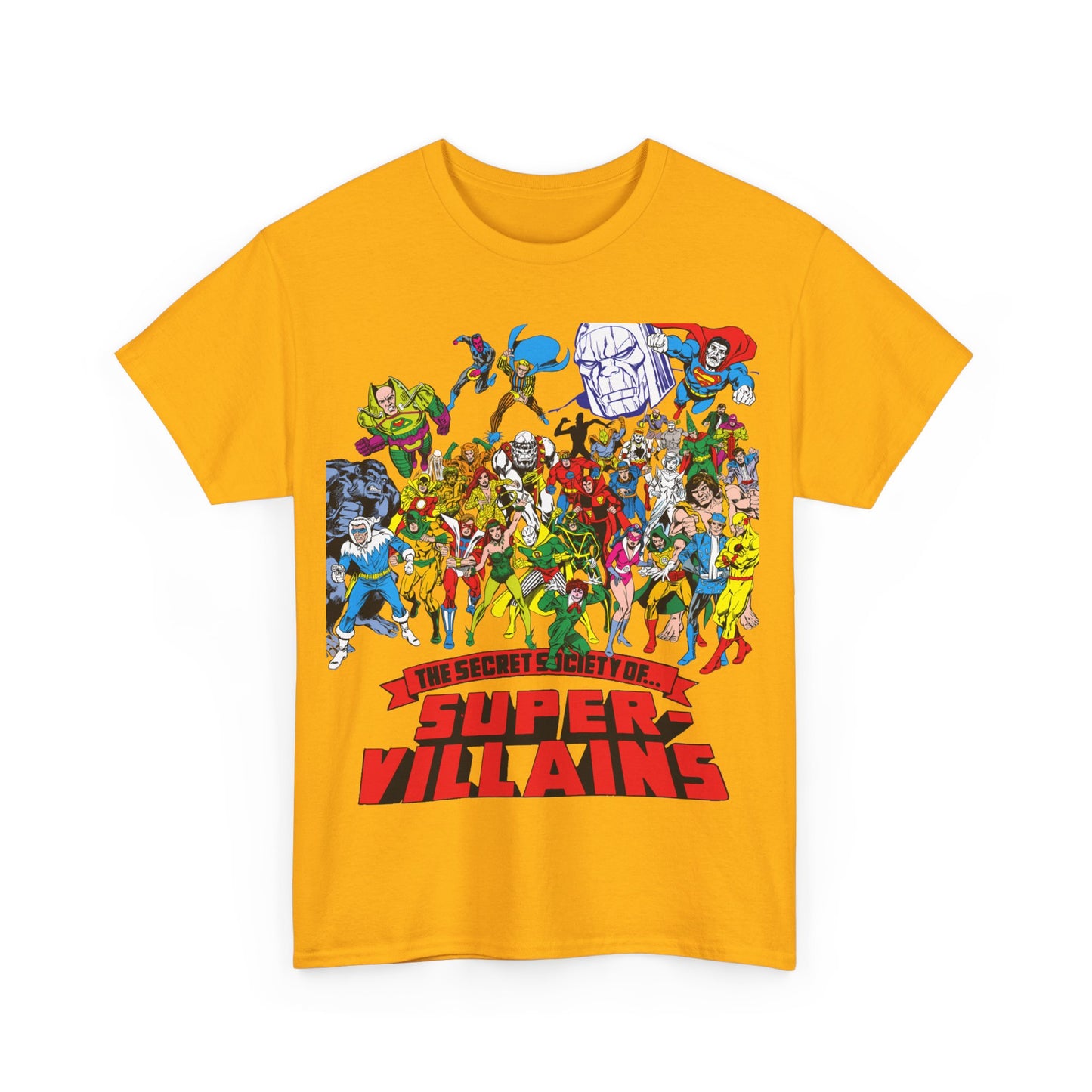 Secret Society of Super-Villains T-Shirt - DC Comics - SSOSV - Luthor, Grodd, Darkseid, Sinestro, Poison Ivy, Mirror Master