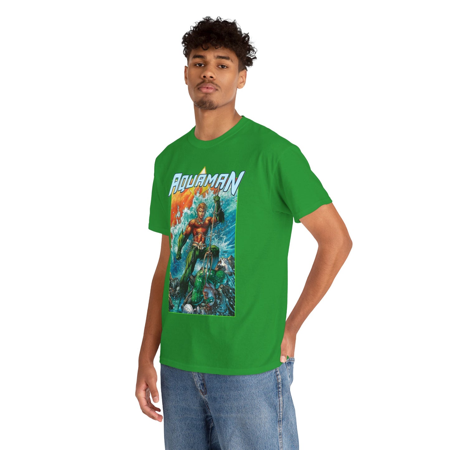 Aquaman T-Shirt - Jim Lee Art - DC New 52 - Arthur Curry, King of Atlantis - DC Comics