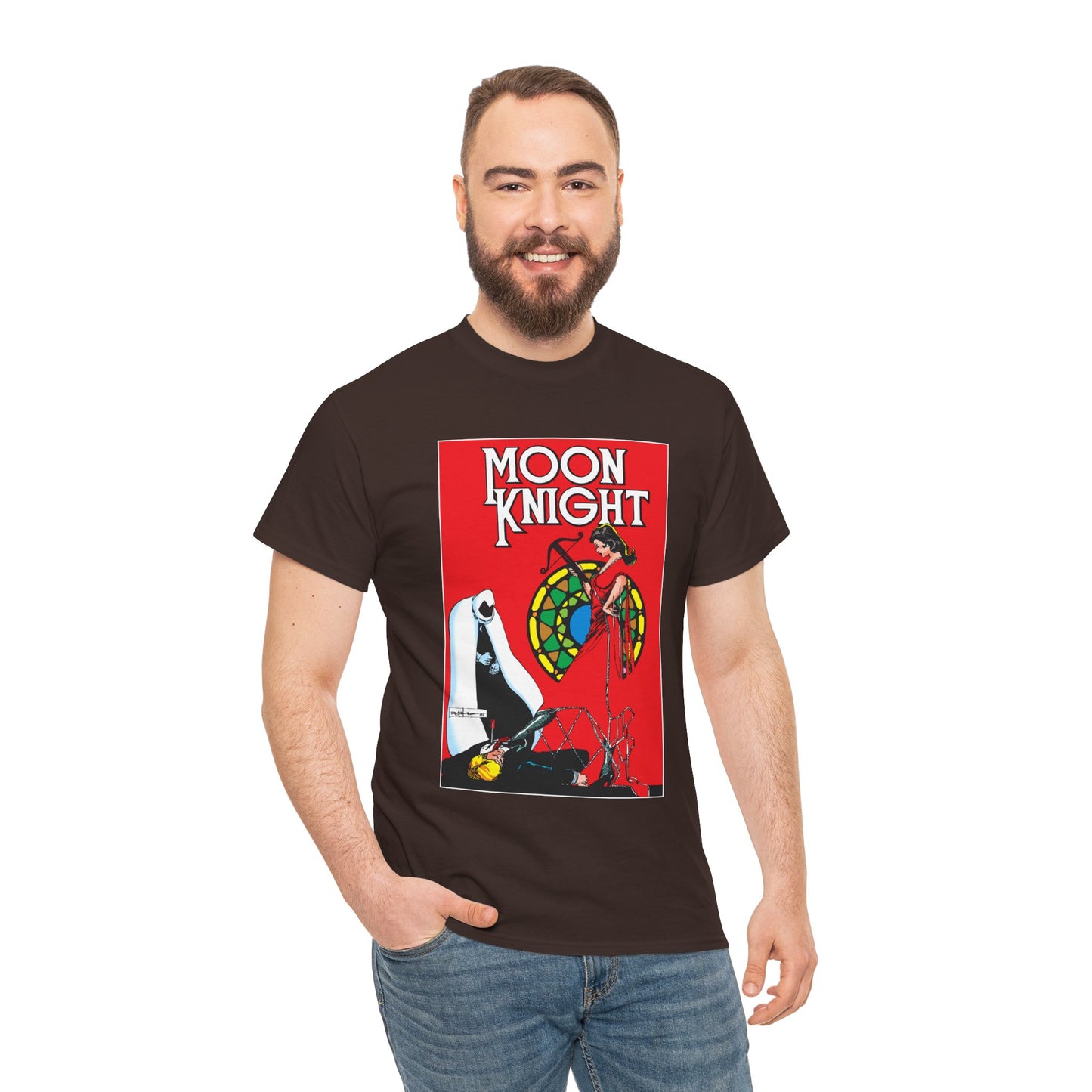 Moon Knight T-Shirt - Bill Sienkiewicz Art - Marc Spector - Marvel Comics - Khonshu