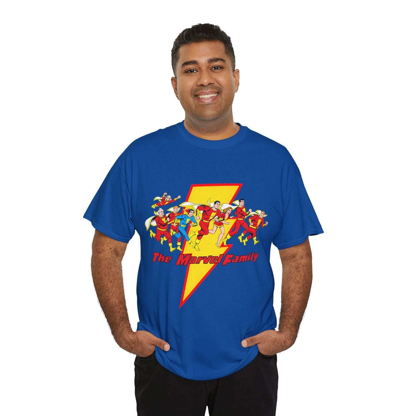 Marvel Family T-Shirt - Shazam - DC Comics - Mary Marvel, Hoppy the Marvel Bunny, Uncle Marvel, Captain Marvel Jr - DC Who's Who Art