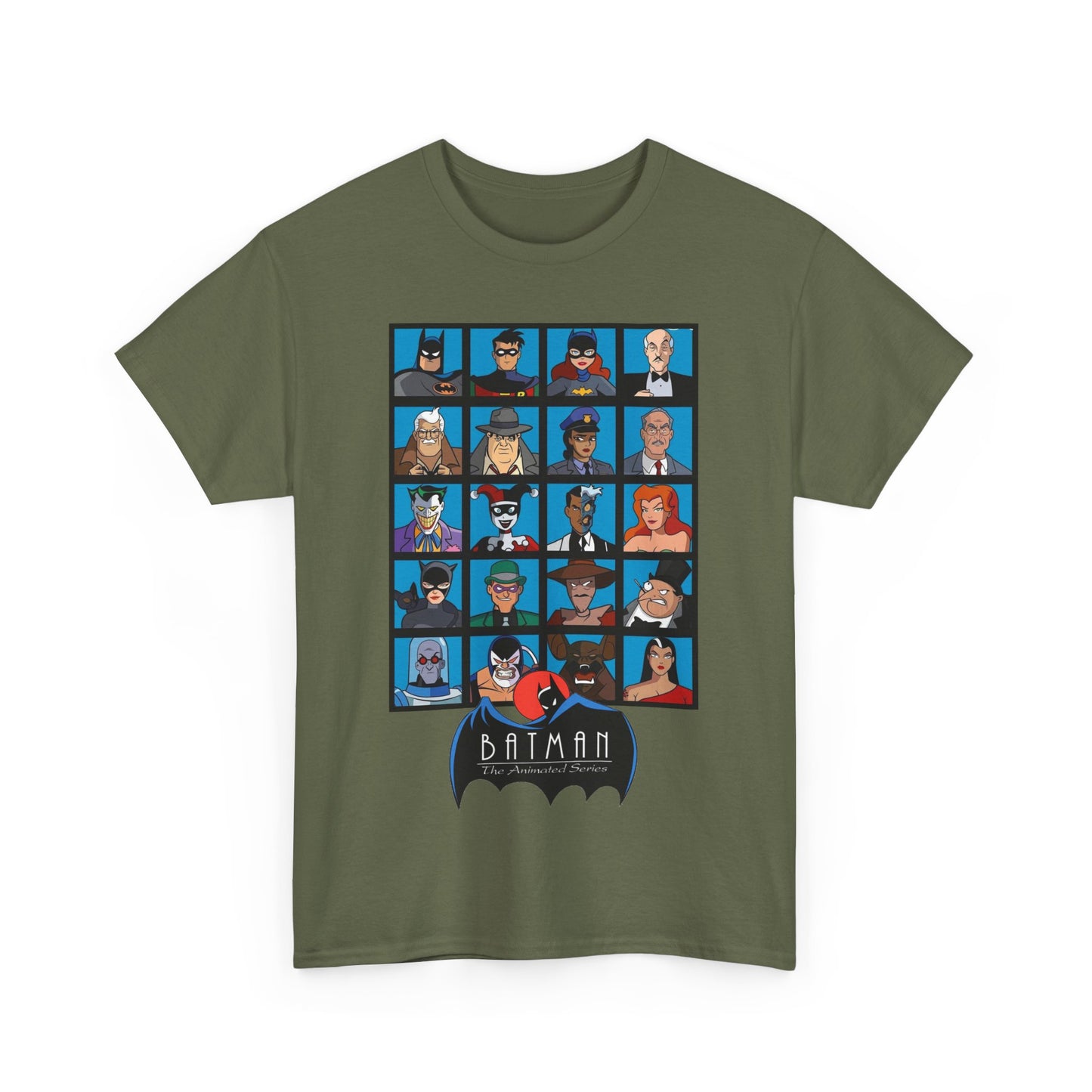 Batman T-Shirt - Animated Series - Harley Quinn, Batgirl, Joker, Bane, Robin, Two-Face, Catwoman, Riddler - Classic TV Cartoon Series