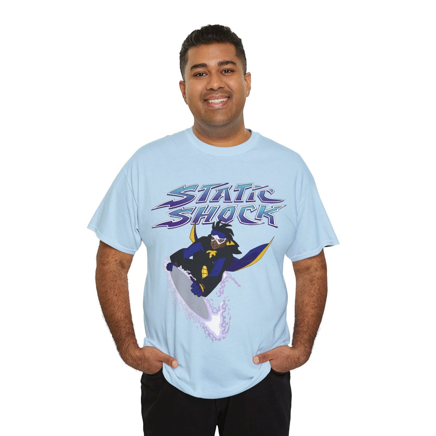 Static Shock T-Shirt - Milestone Comics - WB 1990s Animated Series - DC Comics - Virgil Hawkins