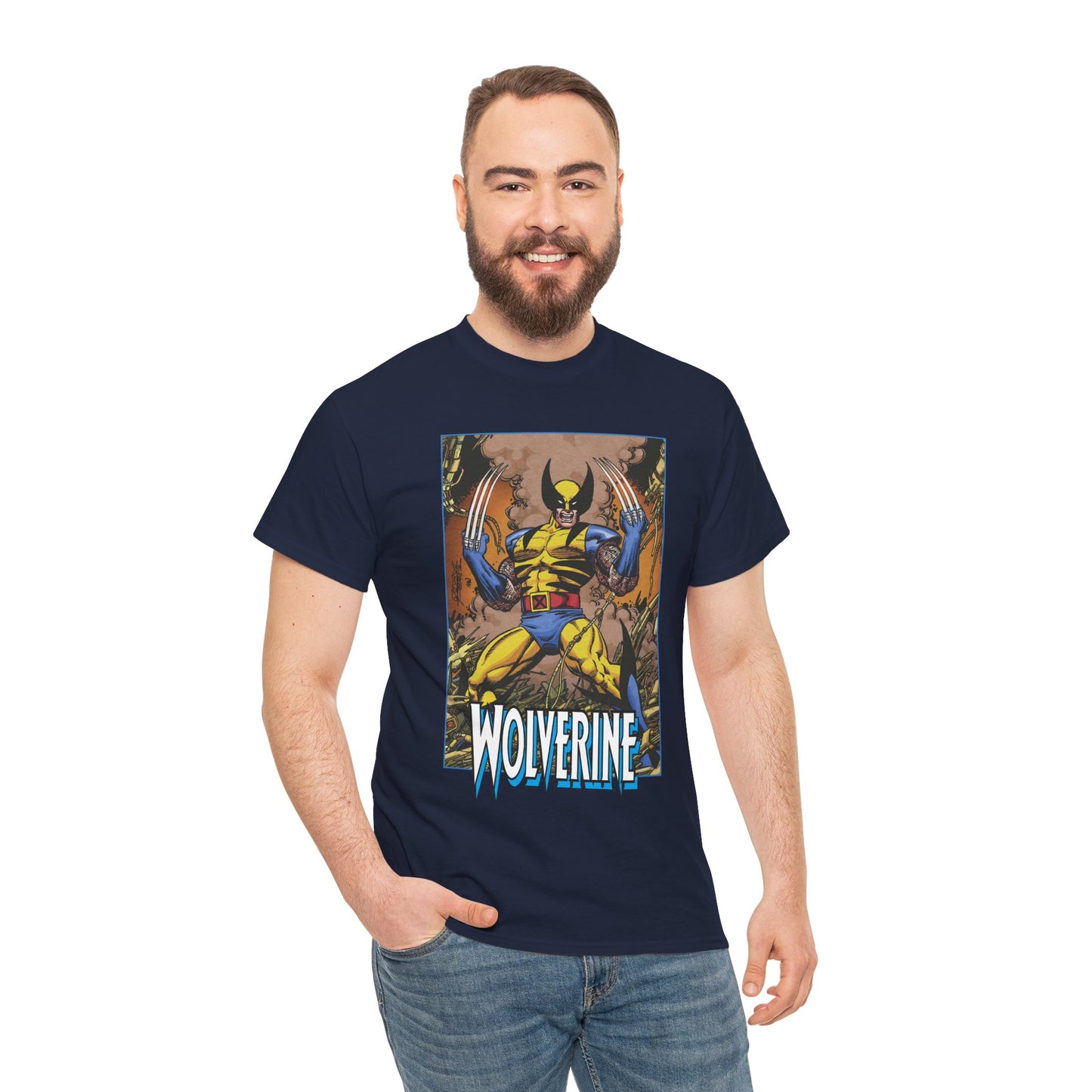 Wolverine T-Shirt - George Perez Art - Uncanny X-Men Member/Leader - Marvel Comics - Logan - Mutant Pride