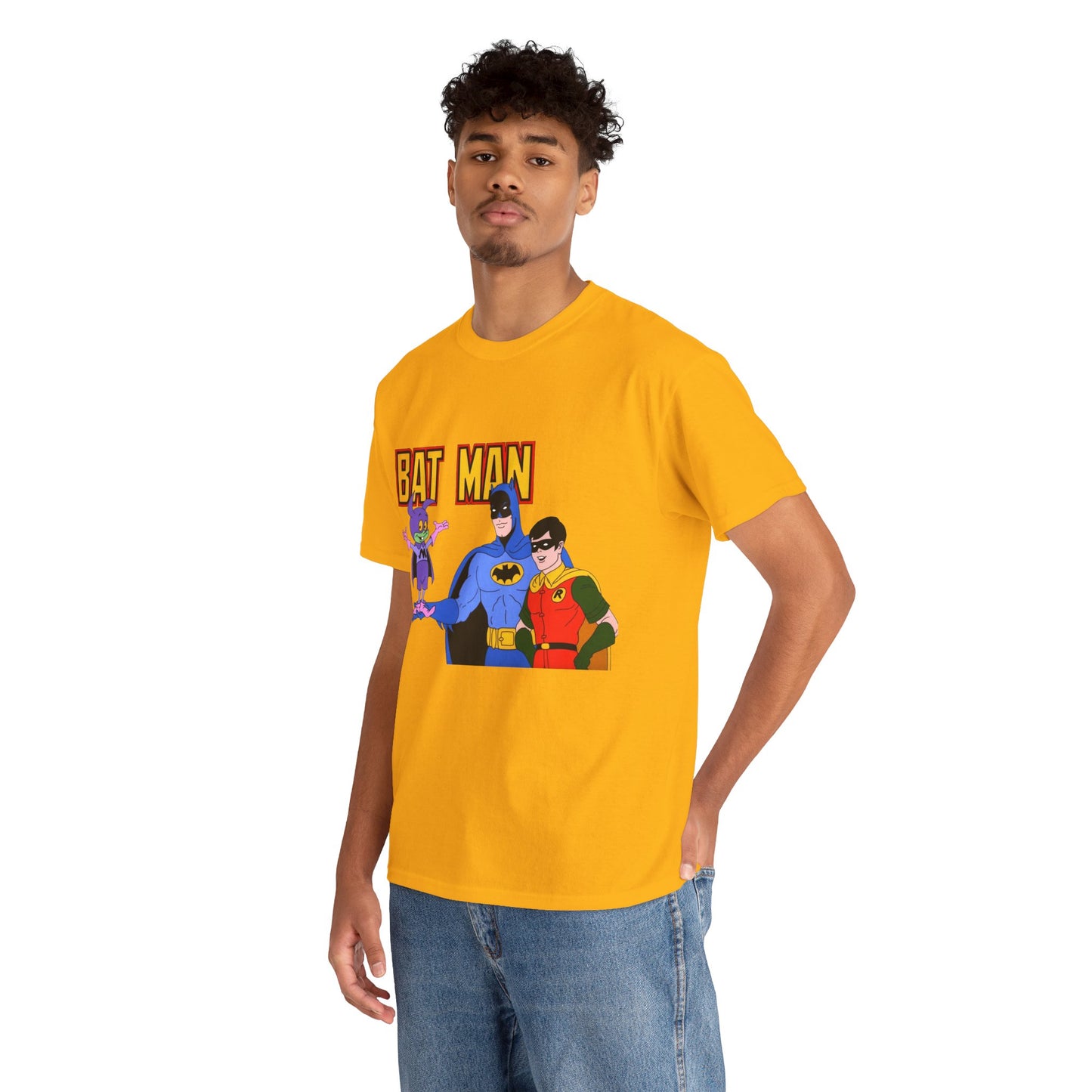 Batman, Robin & Bat-Mite T-Shirt - The New Adventures of Batman - 1970s Filmation DC Cartoon Series - Animated Dark Knight Detective