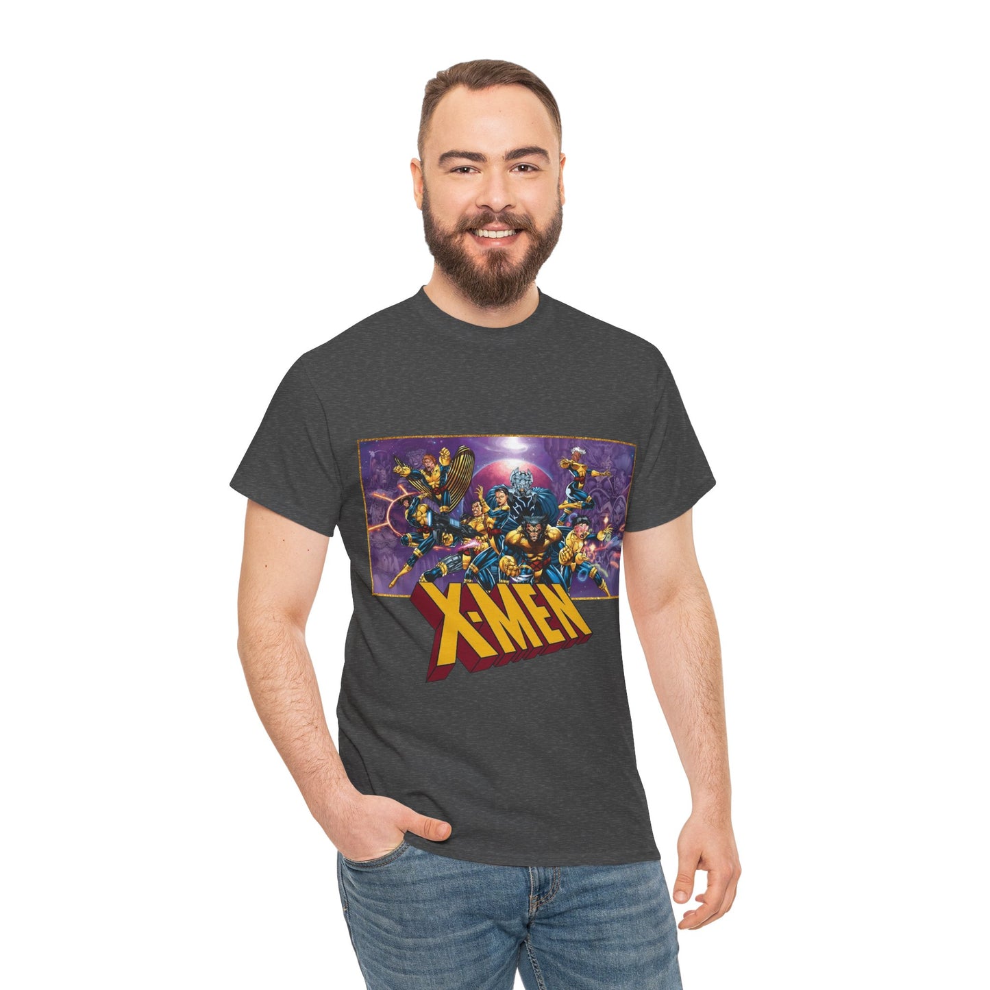 X-Men T-Shirt - Jim Lee Art - Wolverine, Storm, Gambit, Psylocke, Jubilee, Forge, Banshee - Marvel Comics Mutants