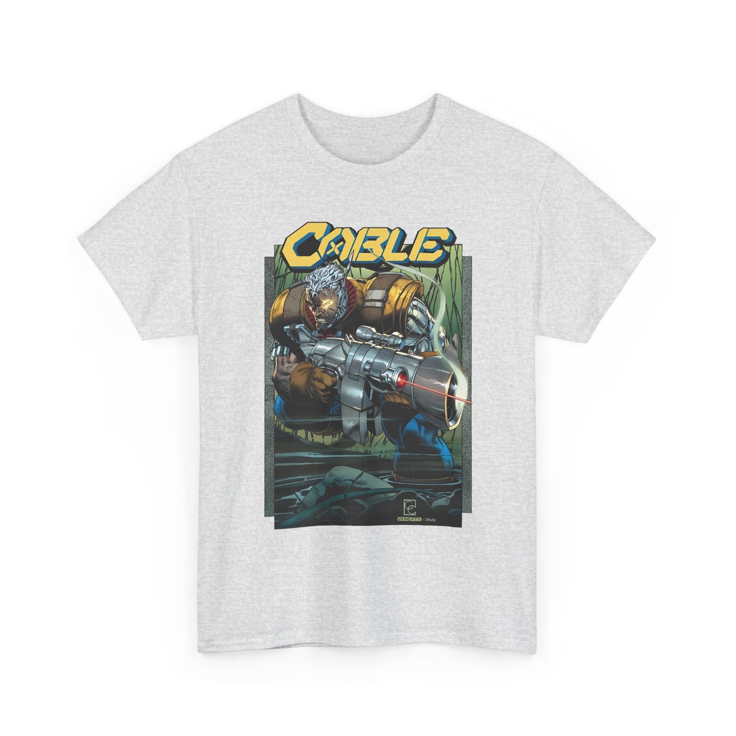 Cable T-Shirt - Greg Capullo Art - X-Force Leader, Mutant Fighter - Nathan Summers - Marvel Comics