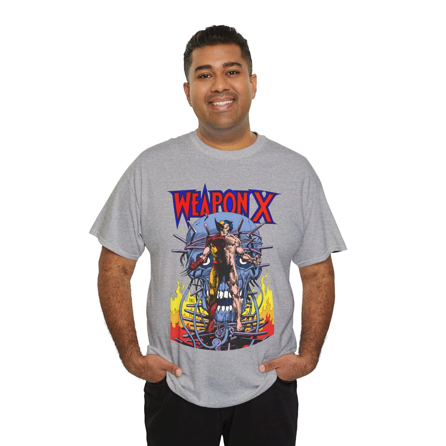 Weapon X T-Shirt - Barry Windsor-Smith Art - Wolverine Origin Story Before He Joined the X-Men - Logan, Mutant Leader - Marvel Comics