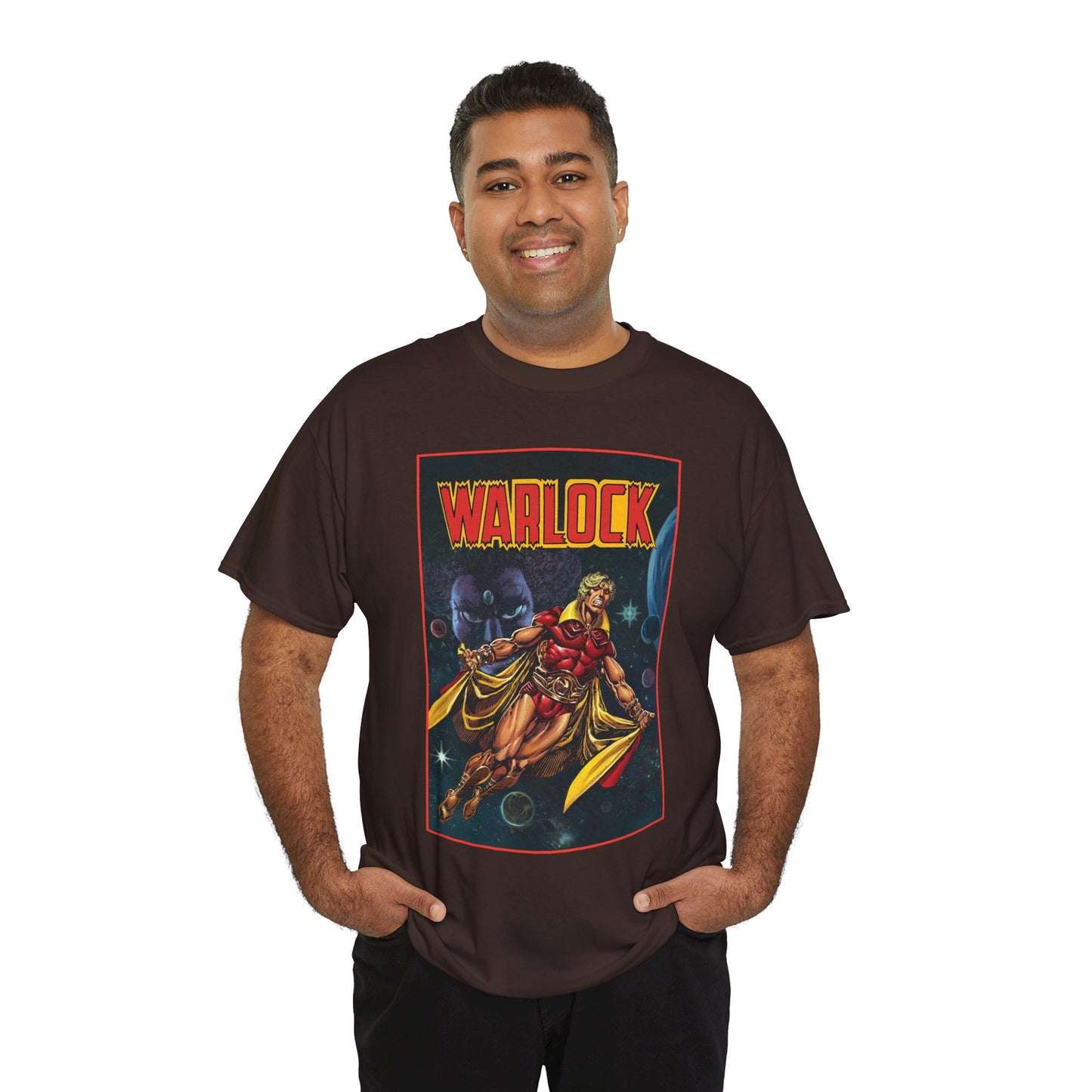Warlock T-Shirt - Jim Starlin Art - Marvel Comics - Cosmic Superhero - The Enclave - Him