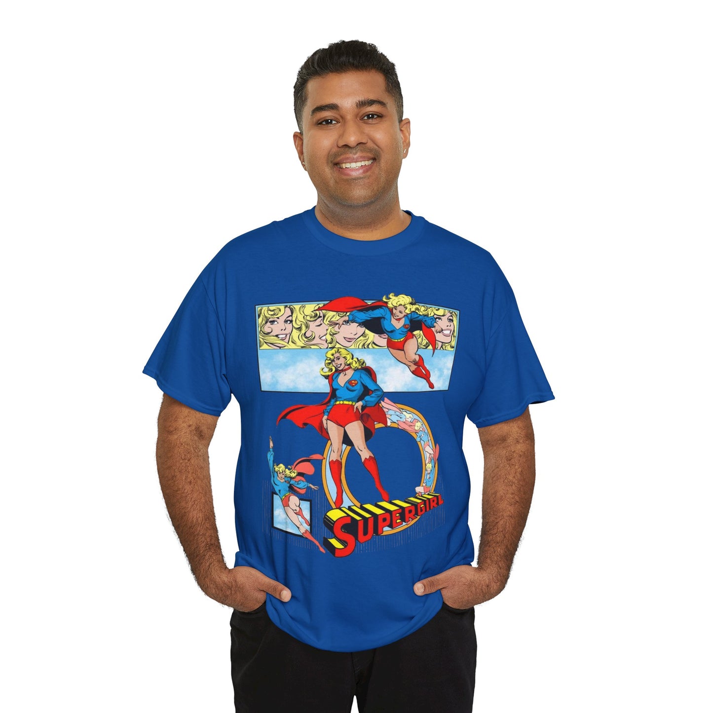 Supergirl T-Shirt - Krypton, Superman, Kara, Kandor - DC Comics - 1980s Art - Style Guide - Superman's Cousin