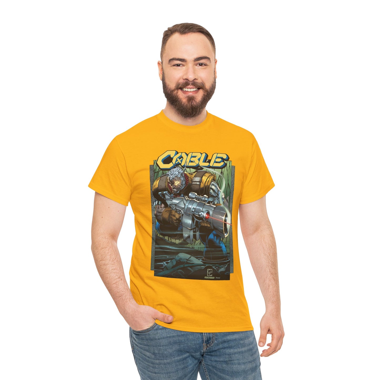 Cable T-Shirt - Greg Capullo Art - X-Force Leader, Mutant Fighter - Nathan Summers - Marvel Comics