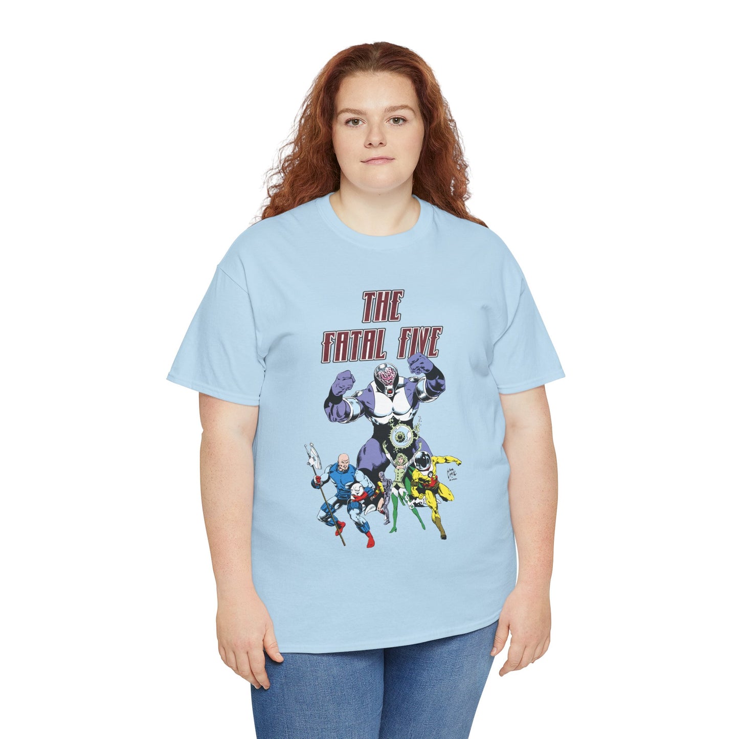 Fatal Five T-Shirt - Legion of Super-Heroes Villains - DC Comics LOSH - Validus, Emerald Empress