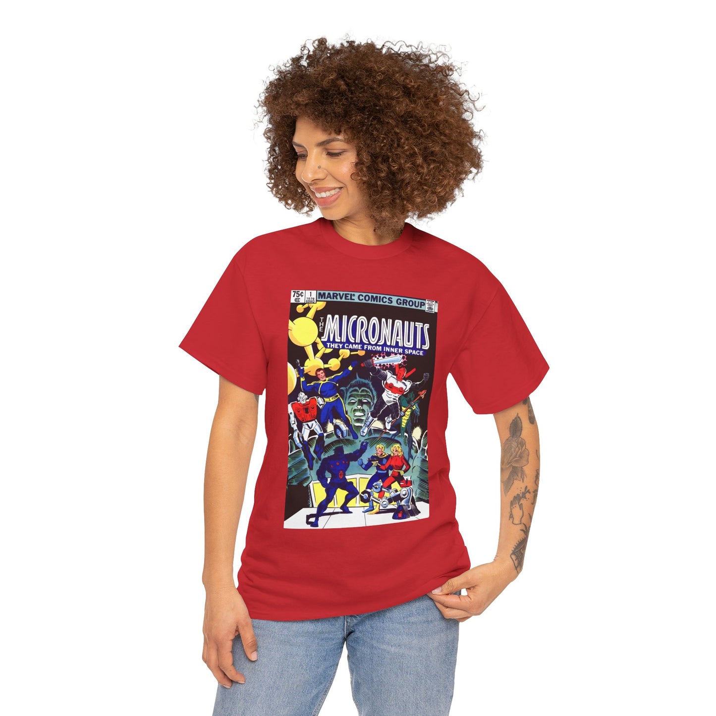 Micronauts T-Shirt - Annual #1 Cover Art - Marvel Comics - Arcturus Rann, Biotron, Marionette, Microtron, Bug, Acroyear