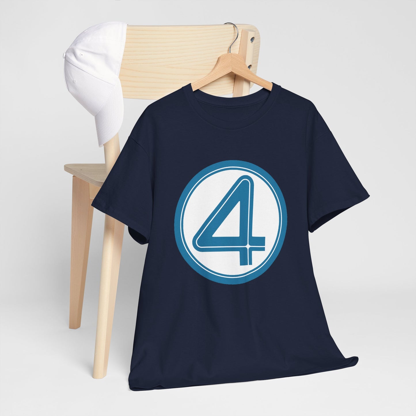 Fantastic Four Logo T-Shirt - New Marvel Movie 2025 - MCU - Pedro Pascal - 4 - Marvel Comics - Reed Richards