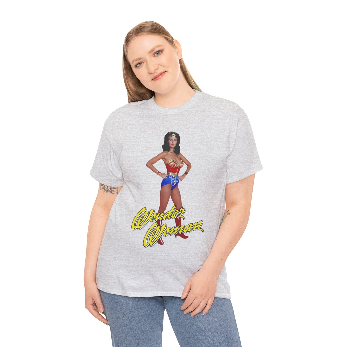 Wonder Woman T-Shirt - Lynda Carter - Popular 1970s CBS TV Show - DC Comics Character - Diana Prince, Paradise Island