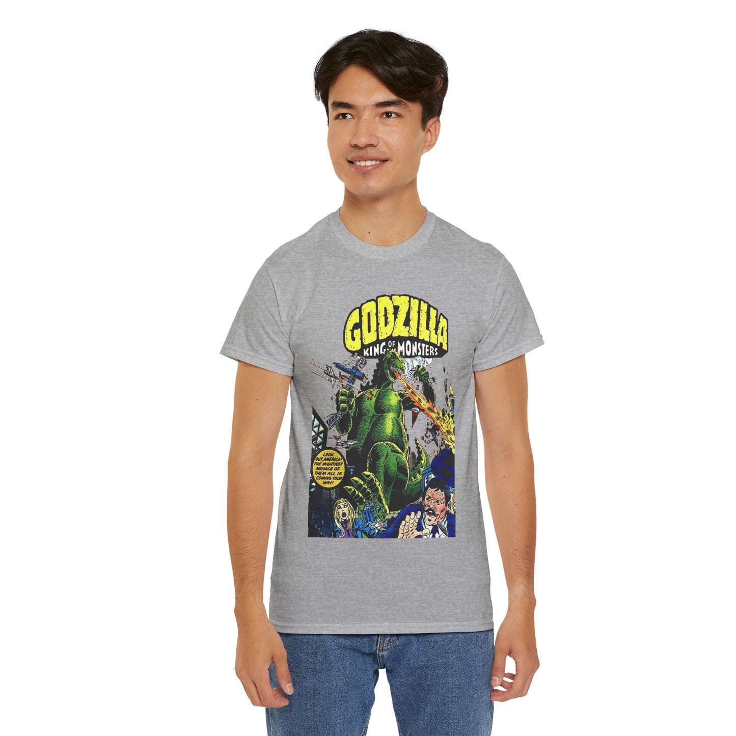 Godzilla T-Shirt - King of the Monsters - 1970s Comic Series - Marvel Comics - Bronze Age Monster Comic