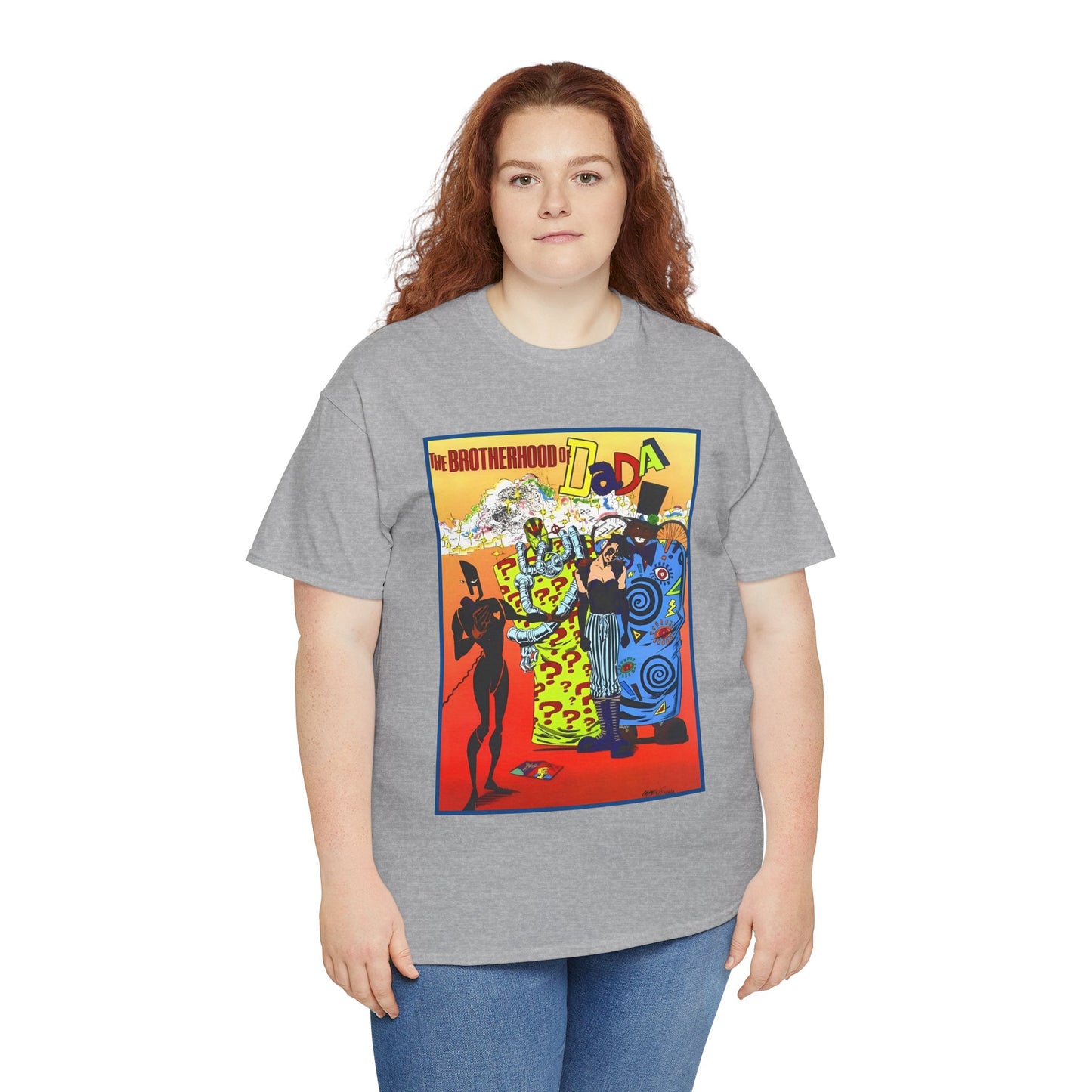 Brotherhood of Dada T-Shirt - Doom Patrol Foes - Mr Nobody, Quiz, Frenzy - DC Comics, Vertigo Comics - Grant Morrison Stories