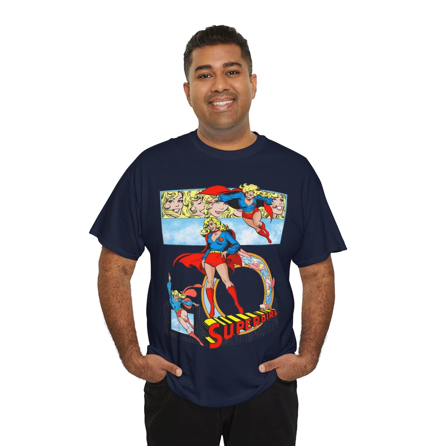 Supergirl T-Shirt - Krypton, Superman, Kara, Kandor - DC Comics - 1980s Art - Style Guide - Superman's Cousin