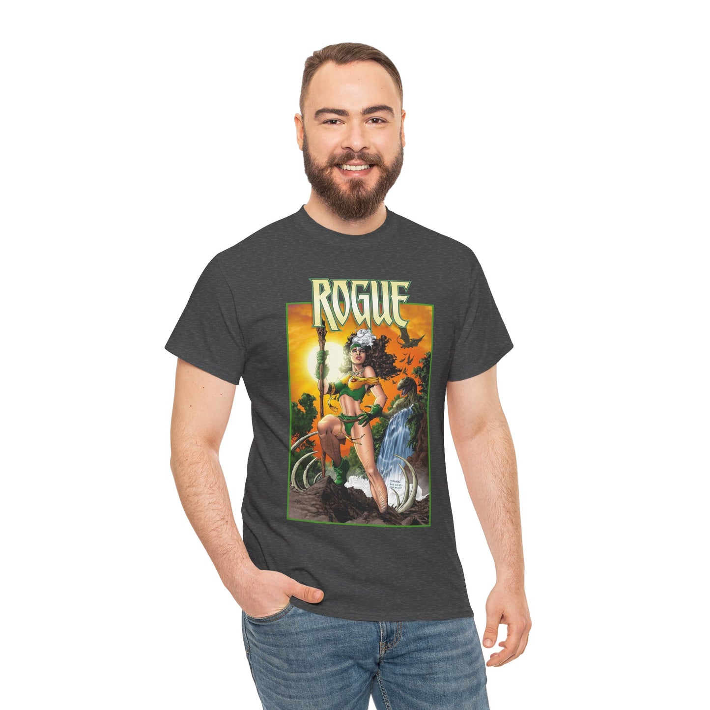 Rogue T-Shirt - Jim Lee Art - X-Men Mutant Member & Leader - Savage Land - 1990s Story - Marvel Comics
