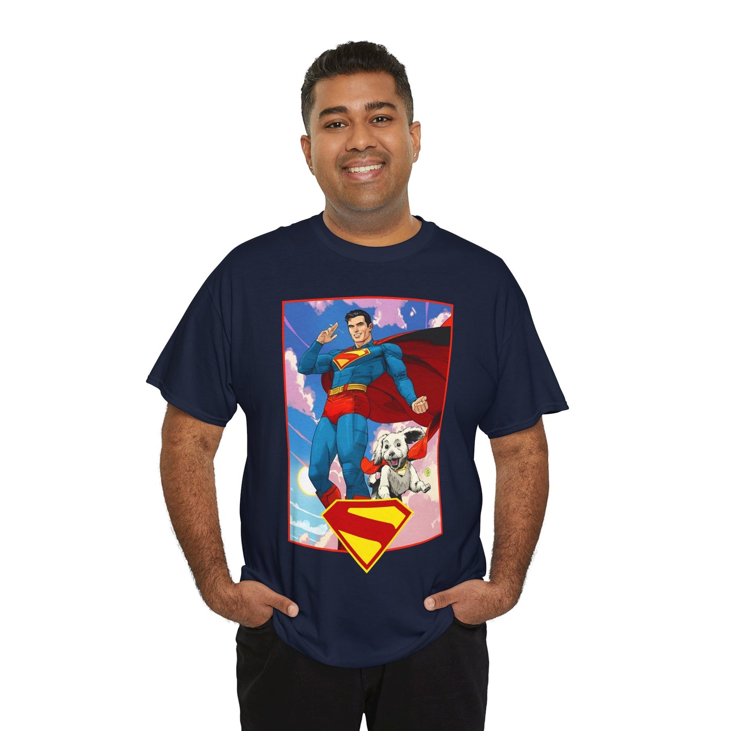 Superman & Krypto T-Shirt - DC Comics - New James Gunn Movie 2025 - Dan Mora Art - Man of Steel