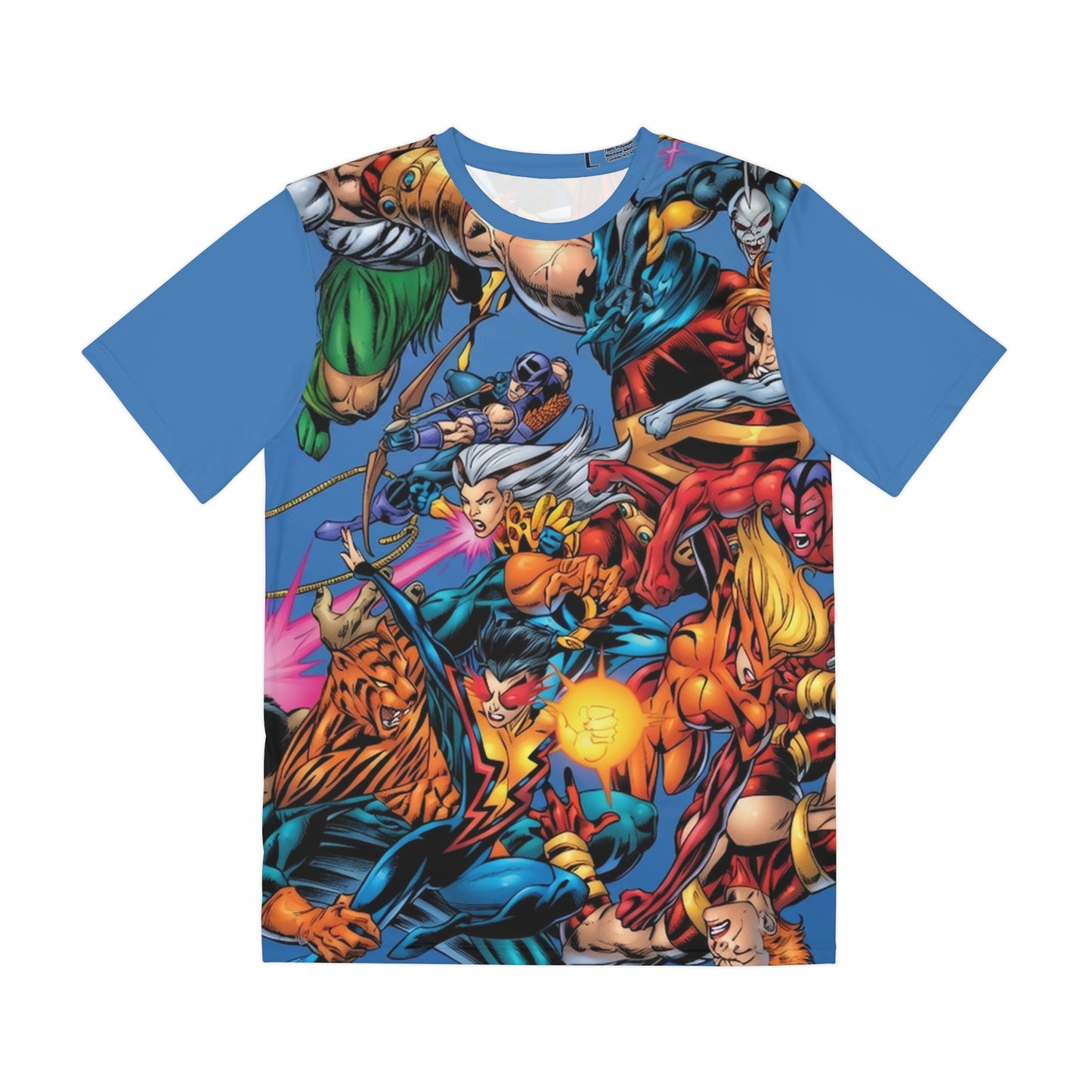 Thunderbolts All-Over Print Polyester Tee - Mark Bagley Art - #25 Cover Art - Marvel Comics (IMPROVED PLACEMENT AND PRINTING TECHNIQUES)