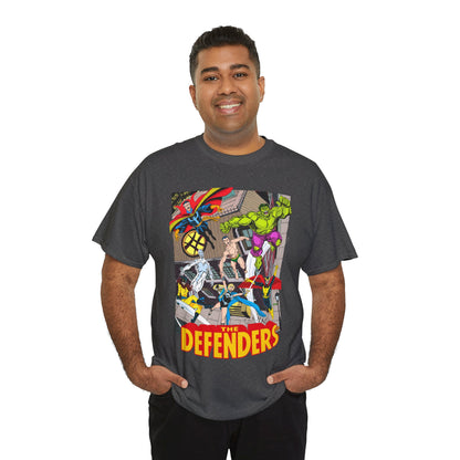 Defenders T-Shirt - John Byrne Art - Marvel Comics - Dr Strange, Nighthawk, Hulk