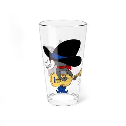 Uncle Pecos Pint Glass, 16oz - Jerry's Cowboy Uncle - Pecos Pest - Tom & Jerry - Hanna-Barbera Cartoon