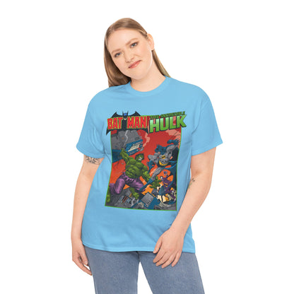 Batman Vs Incredible Hulk T-Shirt - DC Comics & Marvel - Joker - 1970s Team-Up